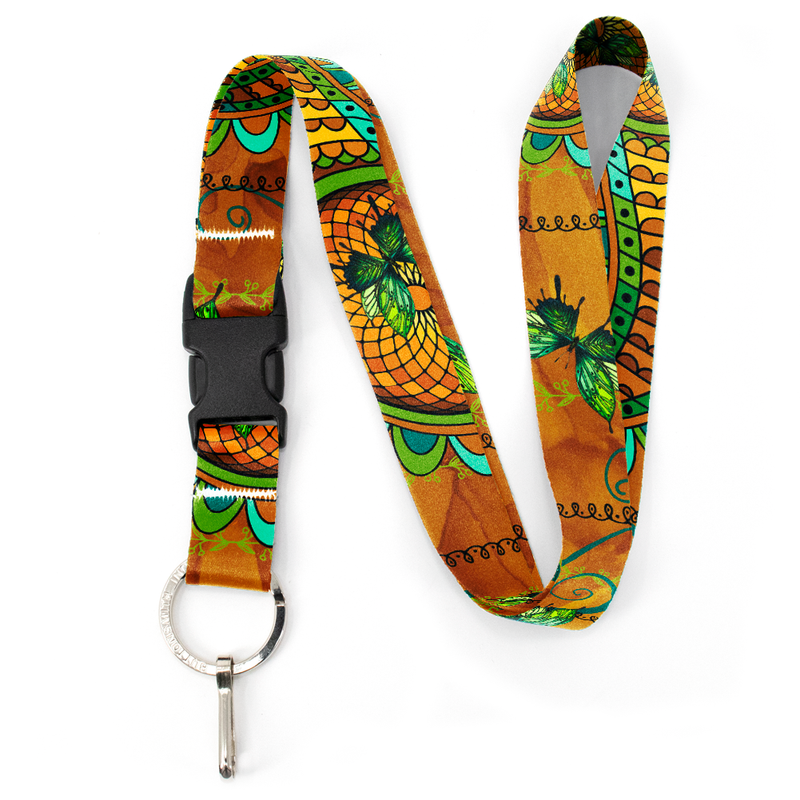 Calypso Premium Lanyard - with Buckle and Flat Ring - Made in the USA