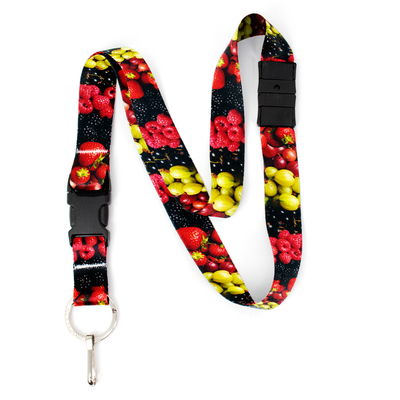 Berry Blast Breakaway Lanyard - with Buckle and Flat Ring - Made in the USA
