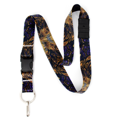 Infinity Brown Breakaway Lanyard - with Buckle and Flat Ring - Made in the USA