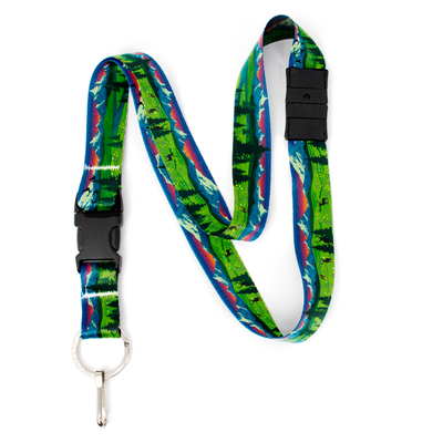 Mountain Views Breakaway Lanyard - with Buckle and Flat Ring - Made in the USA