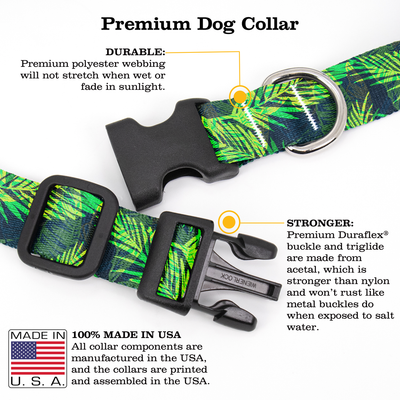Palms Dog Collar - Made in USA