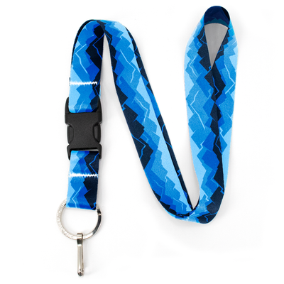 Blue Mountains Premium Lanyard - with Buckle and Flat Ring - Made in the USA