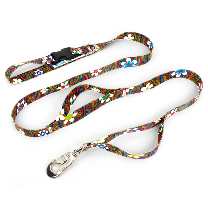 Peace and Love Fab Grab Leash - Made in USA