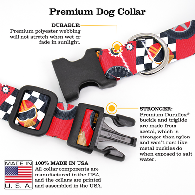Race Track Dog Collar - Made in USA