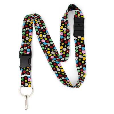 Microbiome Breakaway Lanyard - with Buckle and Flat Ring - Made in the USA