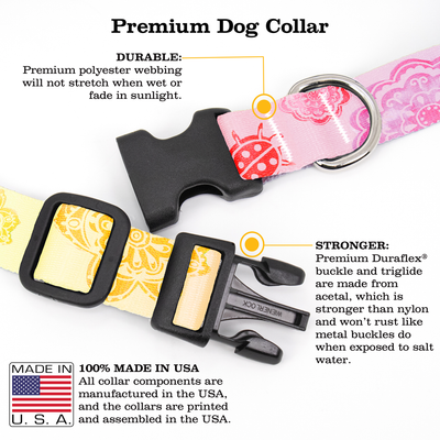 Folk Art Dog Collar - Made in USA