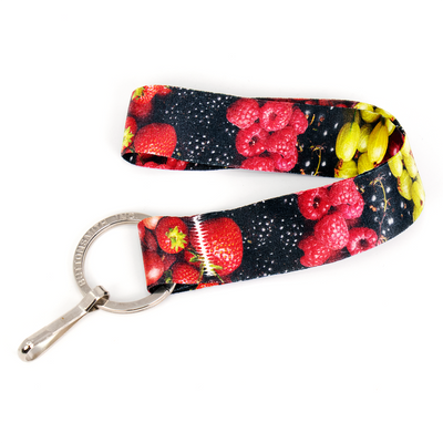 Berry Blast Wristlet Lanyard - with Buckle and Flat Ring - Made in the USA