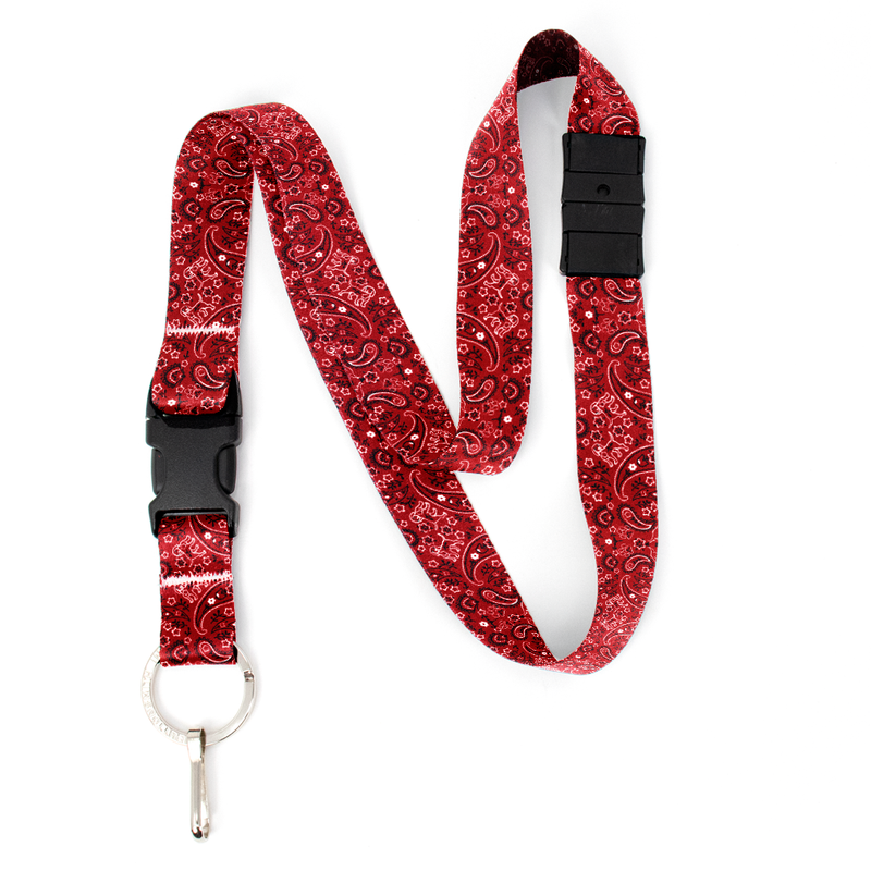 Pupaisley Breakaway Lanyard - with Buckle and Flat Ring - Made in the USA