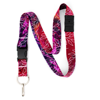 Magenta Love Breakaway Lanyard - with Buckle and Flat Ring - Made in the USA