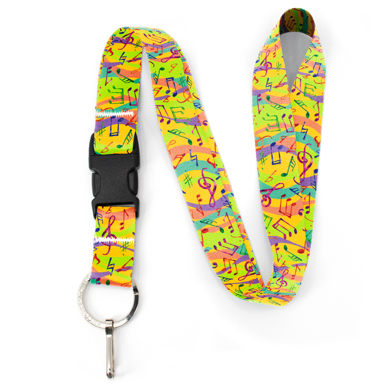 Melody Premium Lanyard - with Buckle and Flat Ring - Made in the USA