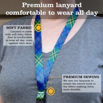 Mulligan Premium Lanyard - with Buckle and Flat Ring - Made in the USA