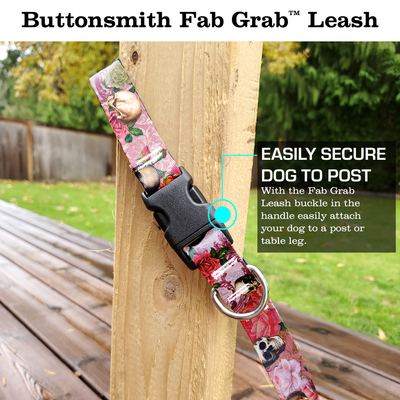 Skulls and Roses Fab Grab Leash - Made in USA