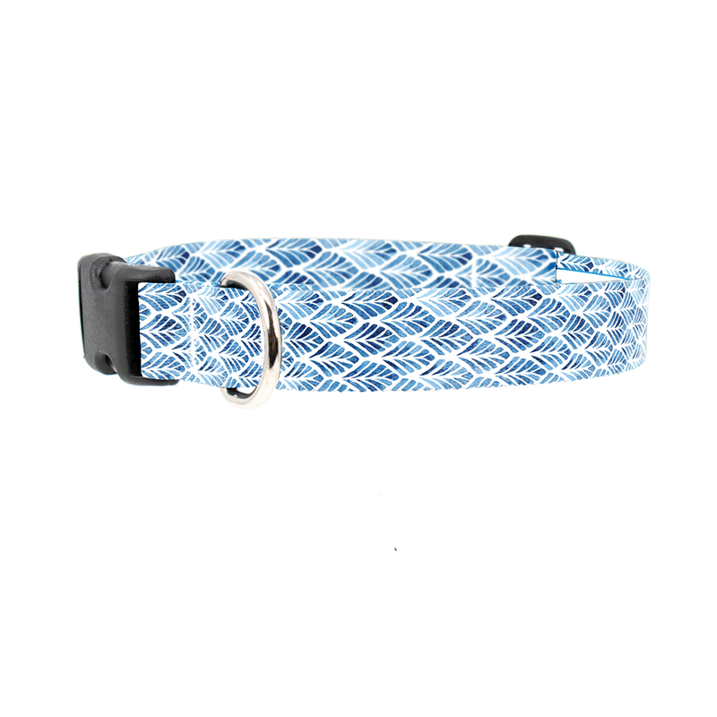 Blue Fans Dog Collar - Made in USA