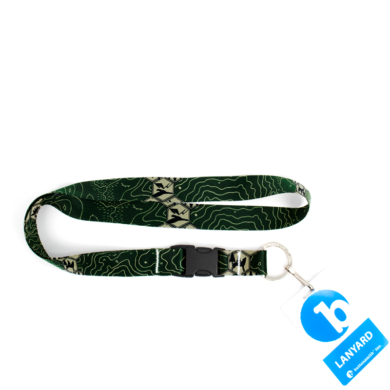 Back Country Premium Lanyard - with Buckle and Flat Ring - Made in the USA
