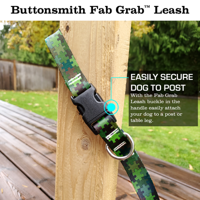 Forest Puzzle Fab Grab Leash - Made in USA