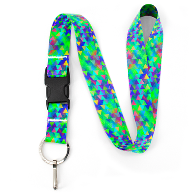 Intensity Triangular Premium Lanyard - with Buckle and Flat Ring - Made in the USA