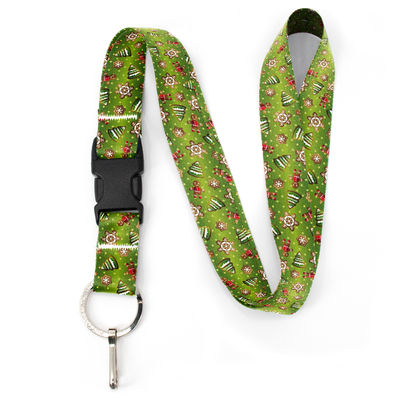 Christmas Cookies Premium Lanyard - with Buckle and Flat Ring - Made in the USA