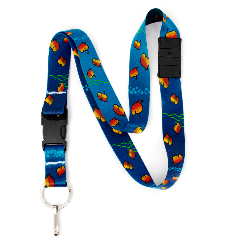 Hanklerfish Breakaway Lanyard - with Buckle and Flat Ring - Made in the USA