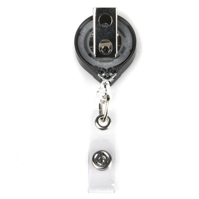Retractable Badge Reel with Rotating Alligator Clip - Jet Black - Each - AJ  Craft Supplies