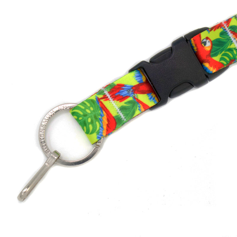 Buttonsmith Scarlet Macaw Breakaway Lanyard Made in USA - Buttonsmith Inc.