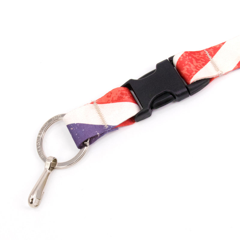 Buttonsmith Old Glory Premium Lanyard - Made in USA - Buttonsmith Inc.