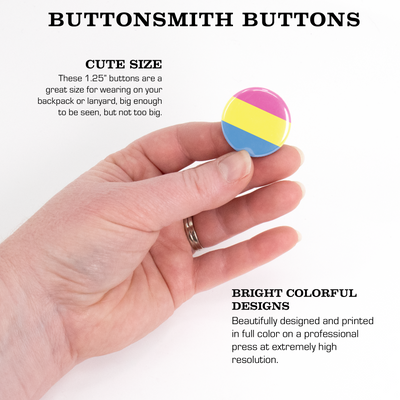 Pansexual Pride Flag Buttons