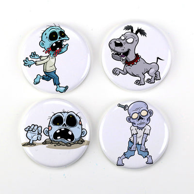 Buttonsmith® Zombies Magnet Set - Made in the USA - Buttonsmith Inc.