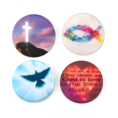 Buttonsmith® Christianity 1.25" Magnet Set - Made in the USA - Buttonsmith Inc.
