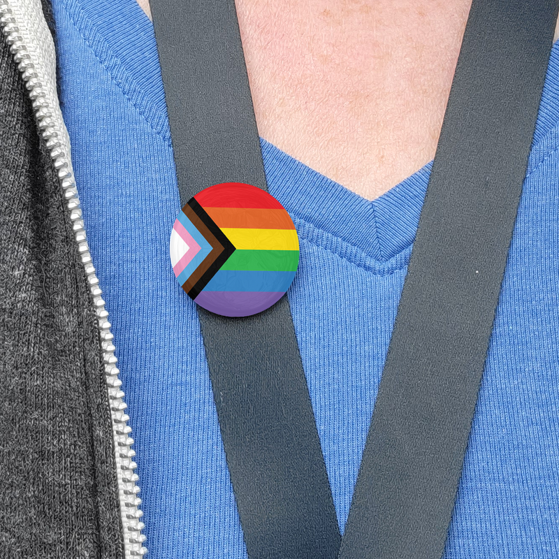 Rainbow Plus Pride Flag Buttons