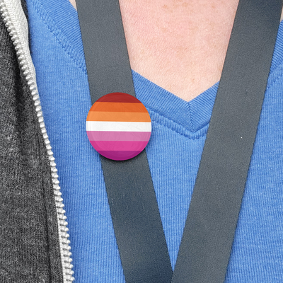 Lesbian Pride Flag Buttons
