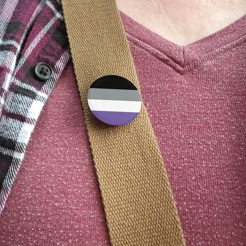 Asexual Pride Flag Buttons