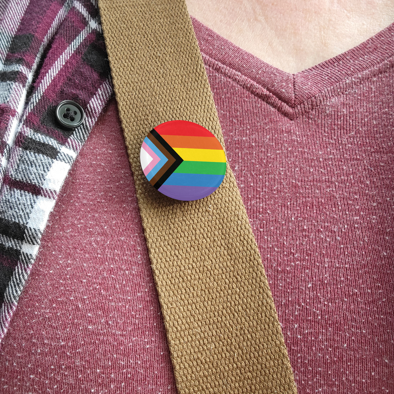 Rainbow Plus Pride Flag Buttons