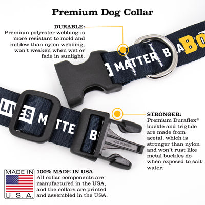 Buttonsmith Black Lives Matter Custom Dog Collar - Made in USA