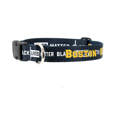 Buttonsmith Black Lives Matter Custom Dog Collar - Made in USA