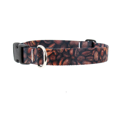 Coffee Beans Dog Collar - Made in USA