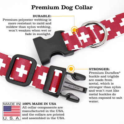 Flags Swissy Dog Collar - Made in USA