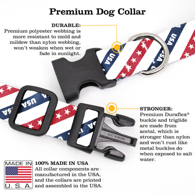 Flags Team USA Dog Collar - Made in USA
