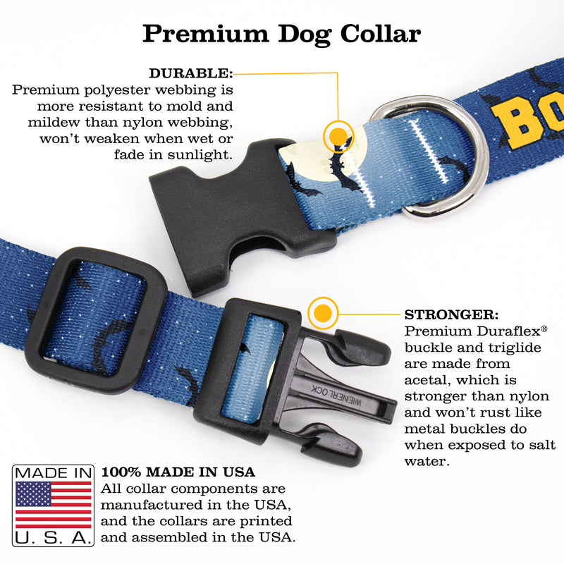 Buttonsmith Full Moon Custom Dog Collar - Made in USA