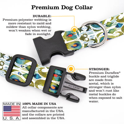 Ikat Cucumber Dog Collar - Made in USA