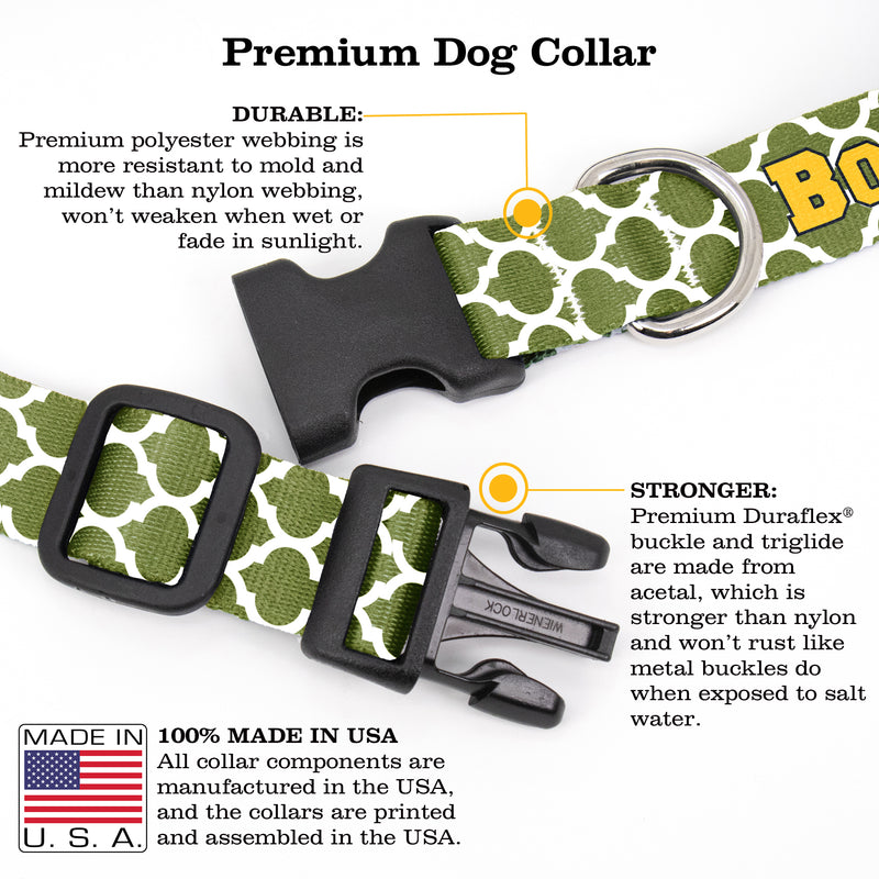 Buttonsmith Lattice Custom Dog Collar - Made in USA