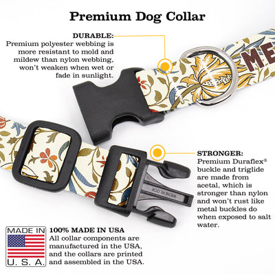 Buttonsmith Custom Personlized Dog Collars - Art Designs 2 - Made in USA