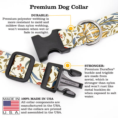 Morris Flora Dog Collar - Made in USA