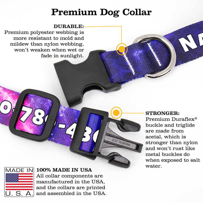 Buttonsmith Nebula Custom Dog Collar - Made in USA