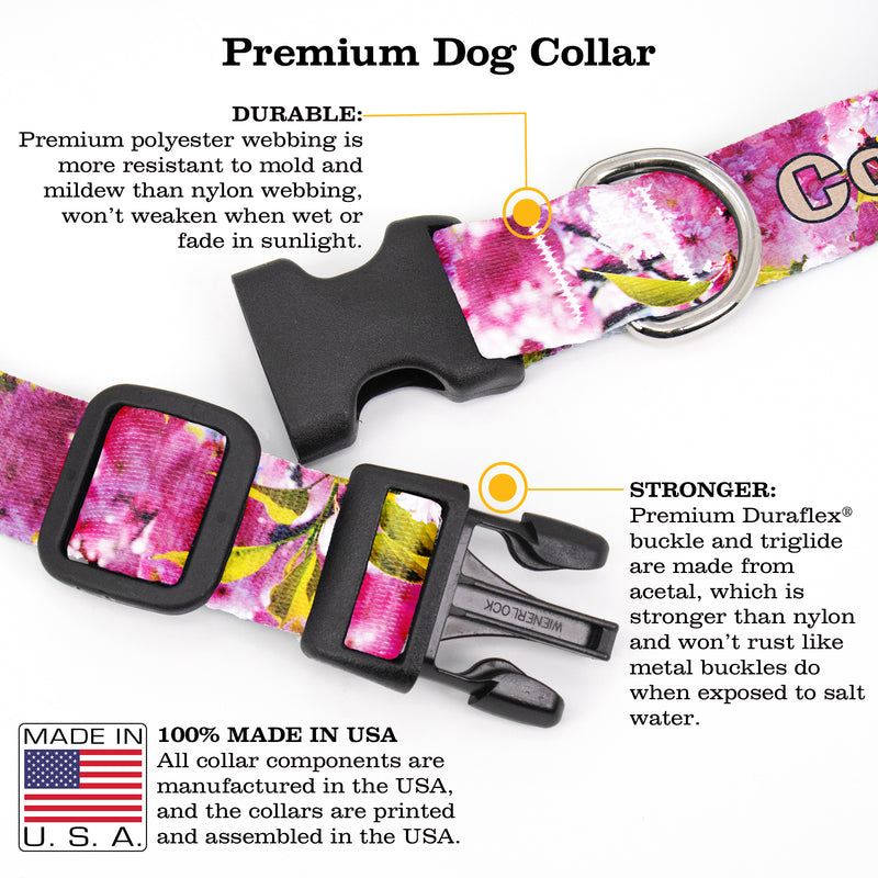 Buttonsmith Photo Cherry Custom Dog Collar - Made in USA