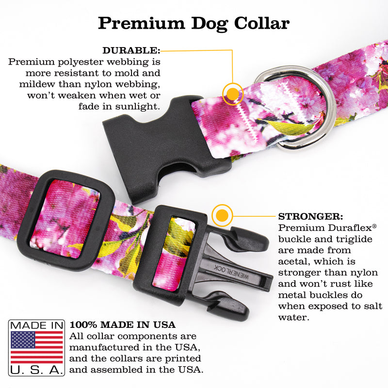 Photo Cherry Dog Collar - Made in USA