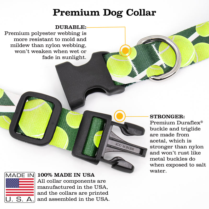 Tennis Dog Collar - Made in USA