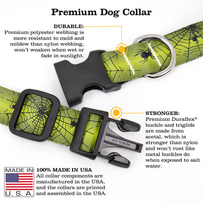 Spider Web Dog Collar - Made in USA