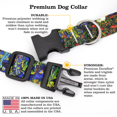 VanGogh Iris Dog Collar - Made in USA