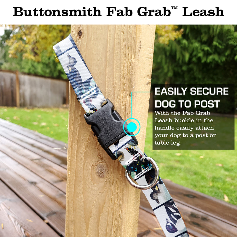 Audubon Ducks Fab Grabáµ€á´¹ Leash - Made in USA - 3 Handles - Heavy Duty Quick Clasp - Buttonsmith Inc.