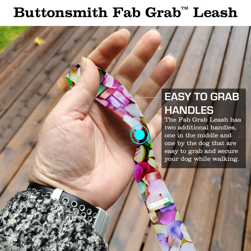 Conversation Hearts Fab Grab Leash - Made in USA